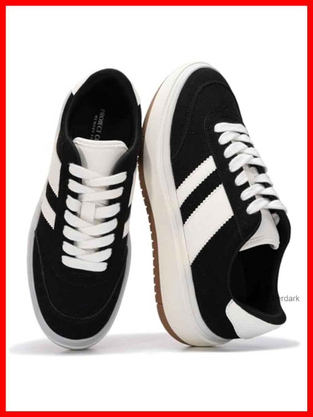Platform Sneakers Lace-Up Leather Water Resistant Casual Shoes